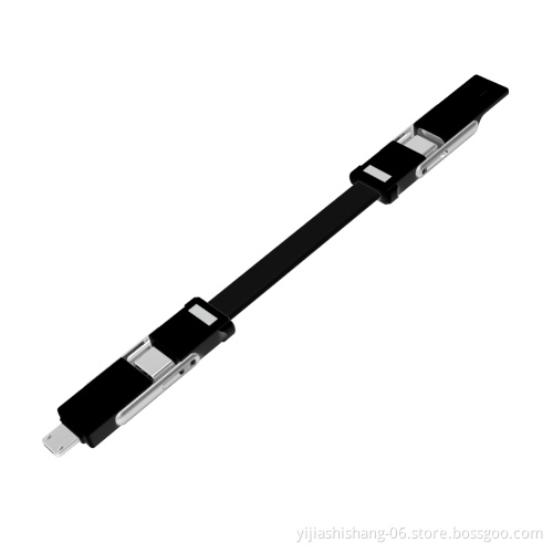 2020 Patent New Items 5A Current Type C USB Cable with Fast Charging 4in1 OTG Keychain Cables